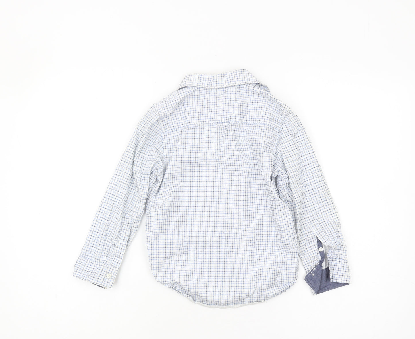L.O.G.G. Boys Blue Check Button-Up Shirt 6-7 Years