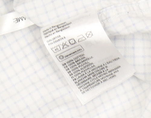 L.O.G.G. Boys Blue Check Button-Up Shirt 6-7 Years