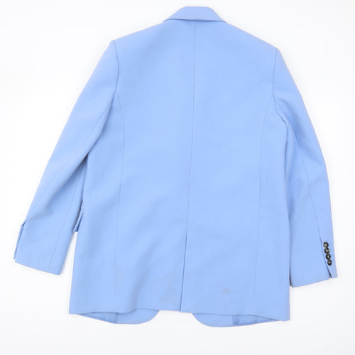Zara Women Blue Blazer UK 12 Regular Fit