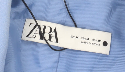 Zara Women Blue Blazer UK 12 Regular Fit