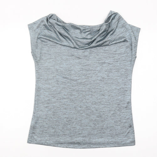 Next Women's Grey Cowl Neck Top Size 12