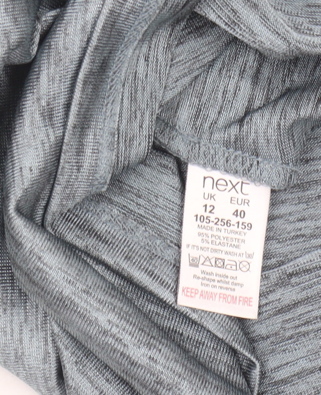 Next Women's Grey Cowl Neck Top Size 12