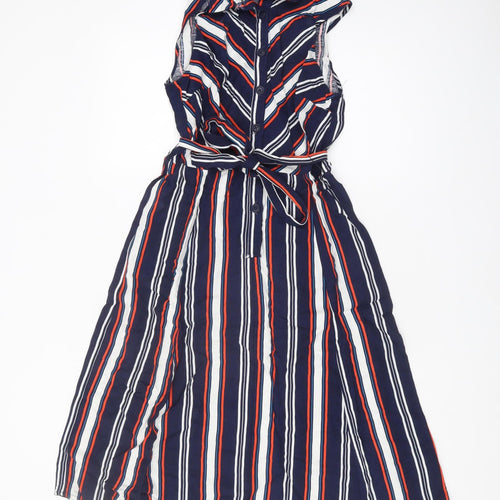 Oasis Women's Striped Shirt Dress - Multicoloured, Size 12