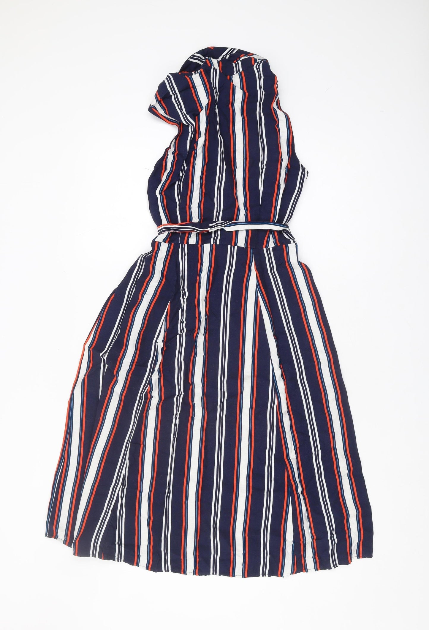 Oasis Women's Striped Shirt Dress - Multicoloured, Size 12