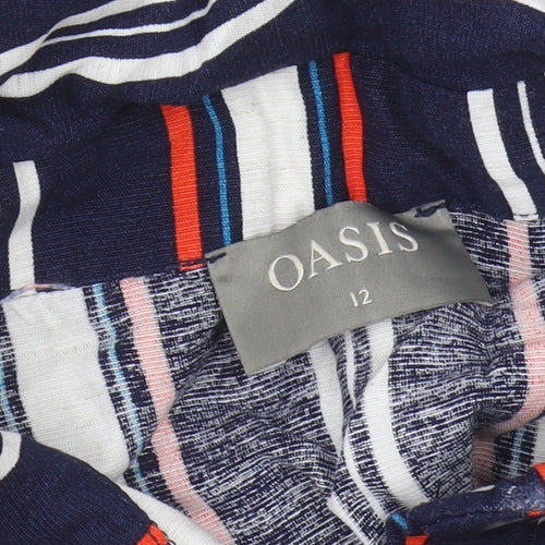 Oasis Women's Striped Shirt Dress - Multicoloured, Size 12