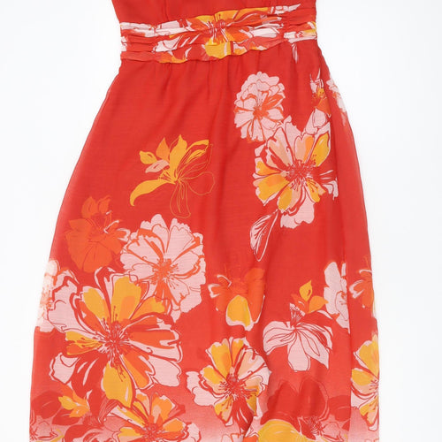 Jasper Conran Women's Red Floral Maxi Dress Size 12 – Preworn