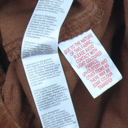 Dorothy Perkins Women's Brown Corduroy Skirt, Size 16