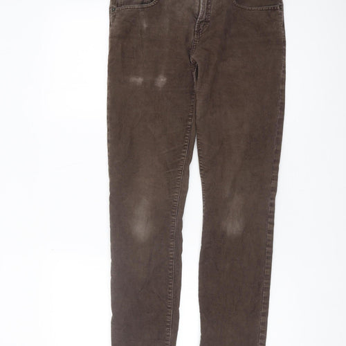 GAP Men's Brown Slim Corduroy Trousers, Size 29
