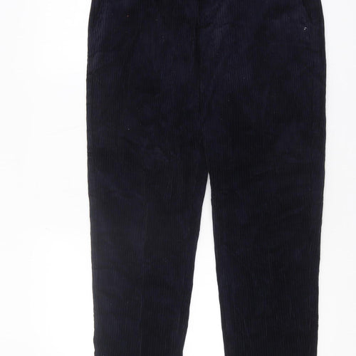 Zara Men's Black Corduroy Trousers, M, Casual Style
