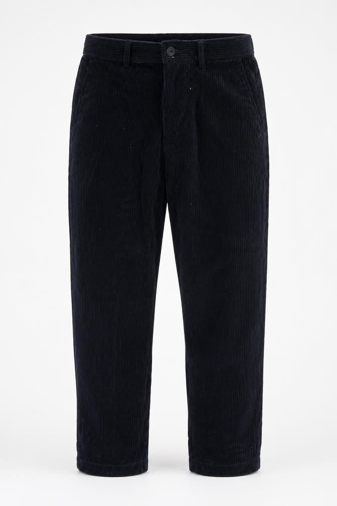 Zara Men's Black Corduroy Trousers, M, Casual Style