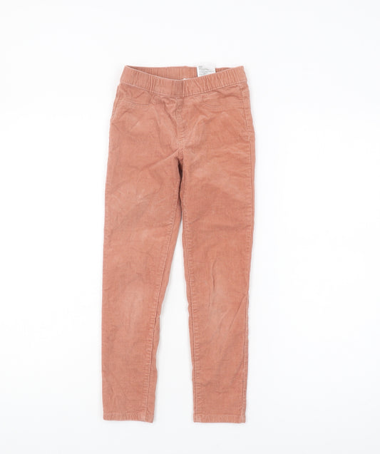 H&M Girls Pink Jegging Trousers Size 7 Years
