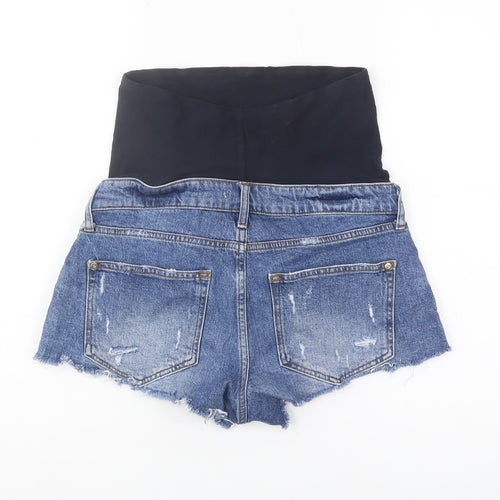 River Island Women's Blue Cut-Off Denim Shorts Size 10