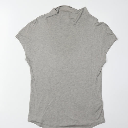 Jigsaw Women's Grey High Neck Basic Top - Size S