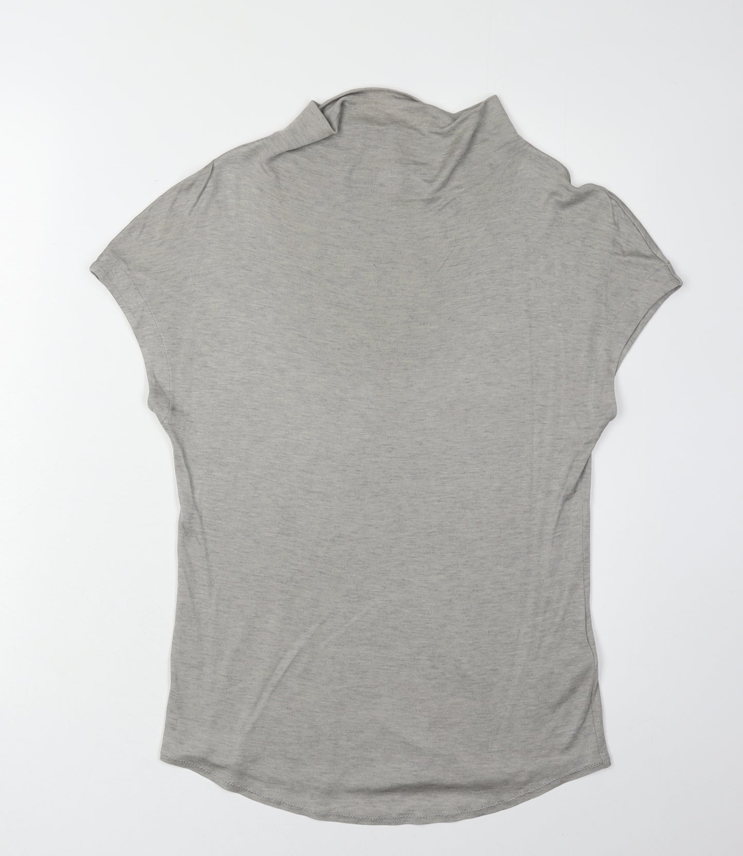 Jigsaw Women's Grey High Neck Basic Top - Size S