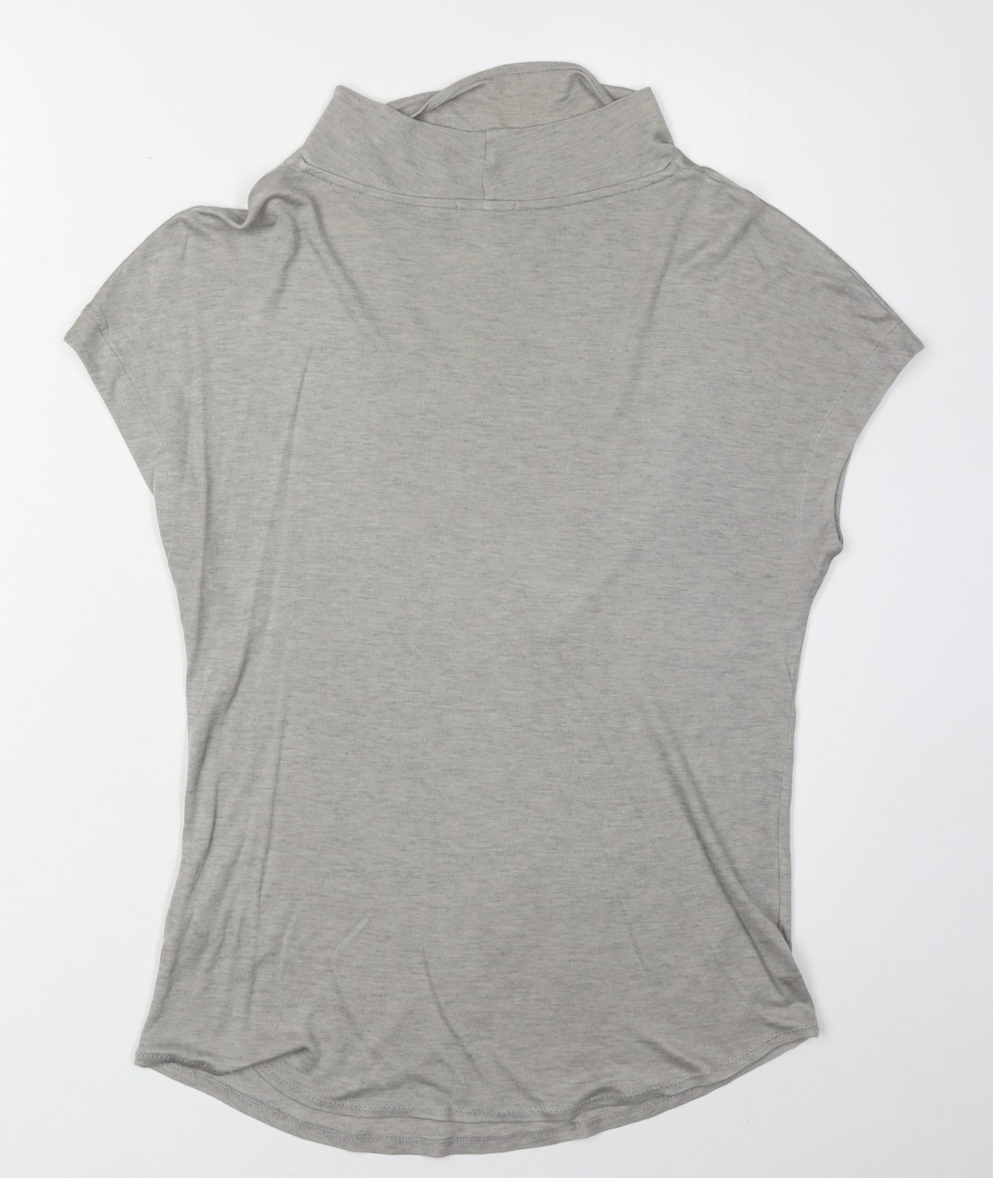 Jigsaw Women's Grey High Neck Basic Top - Size S
