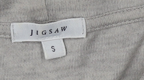 Jigsaw Women's Grey High Neck Basic Top - Size S