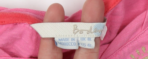 Boden Women’s Pink Cotton Short Sleeve Dress