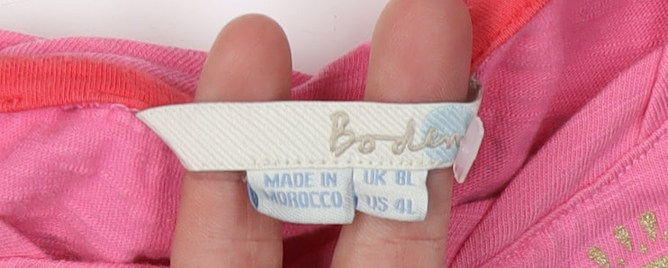 Boden Women’s Pink Cotton Short Sleeve Dress