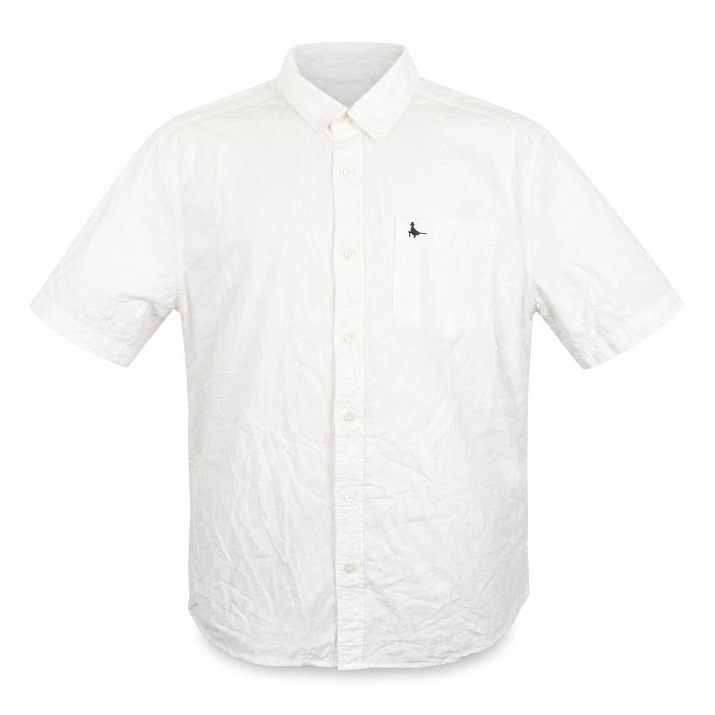 Jack Wills Men's White Shirt M Short Sleeve Casual