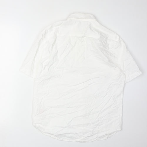 Jack Wills Men's White Shirt M Short Sleeve Casual