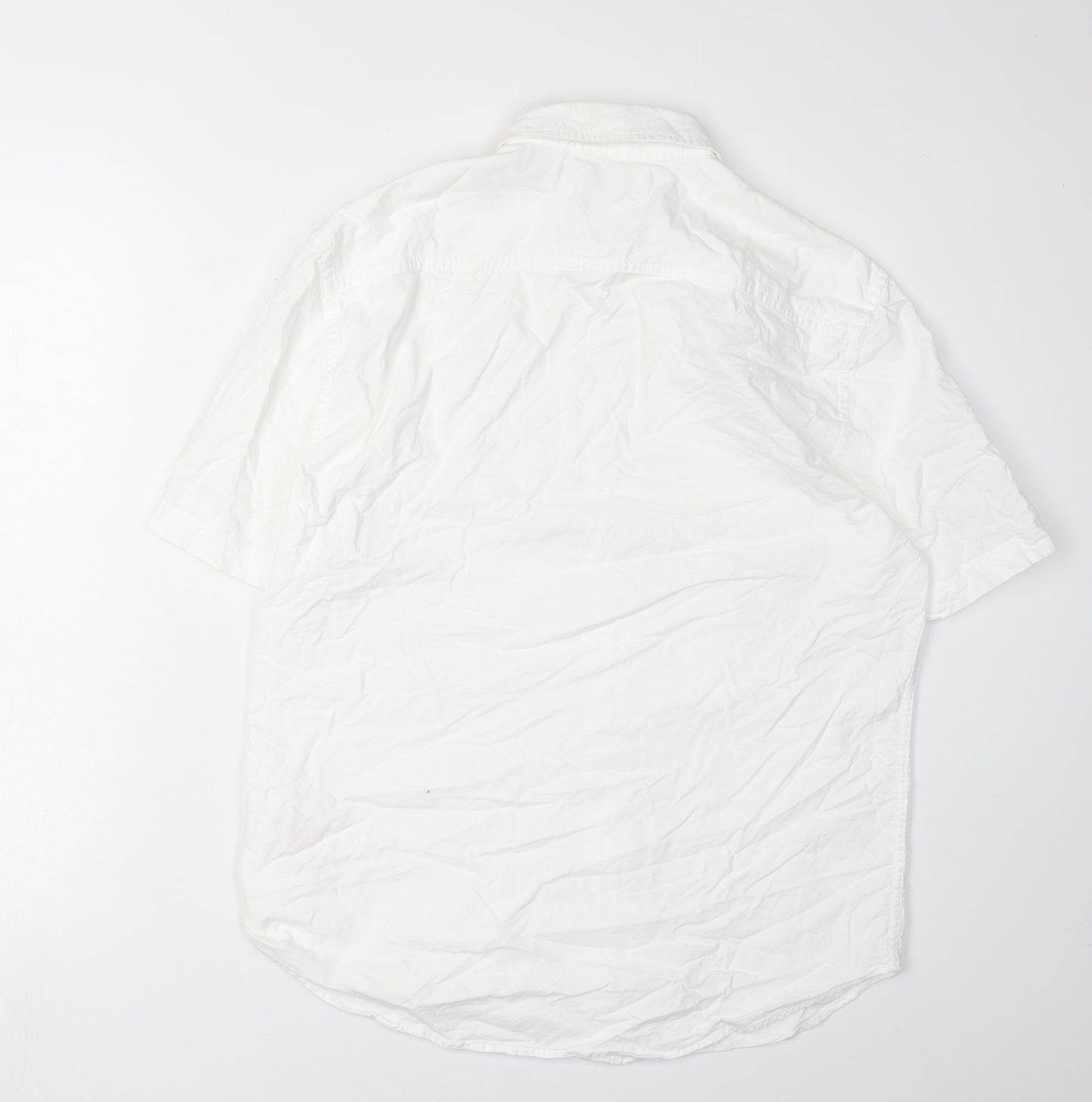 Jack Wills Men's White Shirt M Short Sleeve Casual