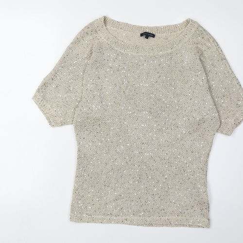 Tommy Hilfiger Women's Beige Pullover Knit Jumper M