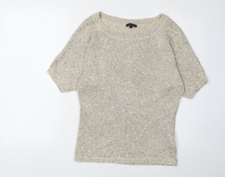 Tommy Hilfiger Women's Beige Pullover Knit Jumper M