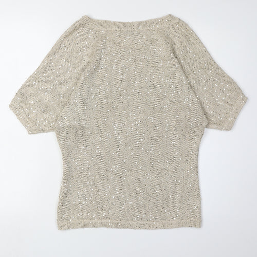 Tommy Hilfiger Women's Beige Pullover Knit Jumper M