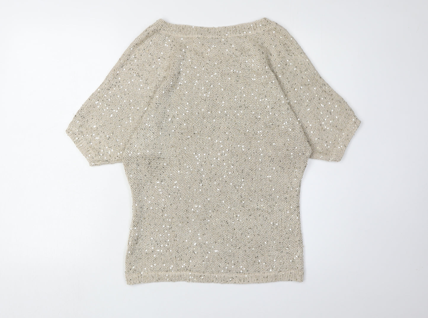 Tommy Hilfiger Women's Beige Pullover Knit Jumper M