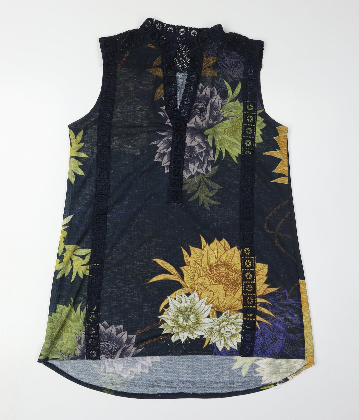 Next Womens Floral Sleeveless Blouse, Size 12, Multicoloured
