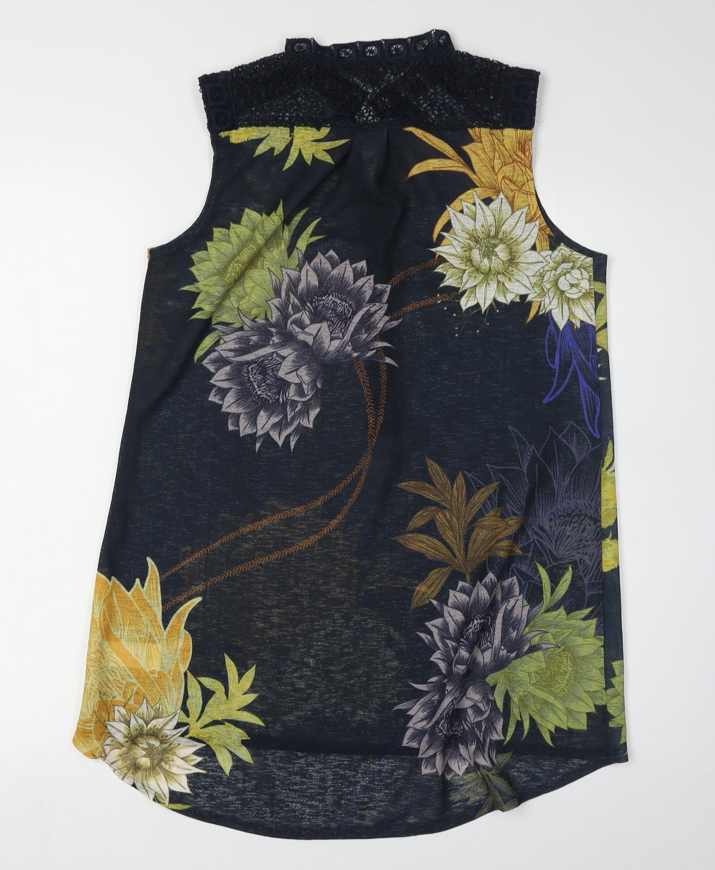 Next Womens Floral Sleeveless Blouse, Size 12, Multicoloured