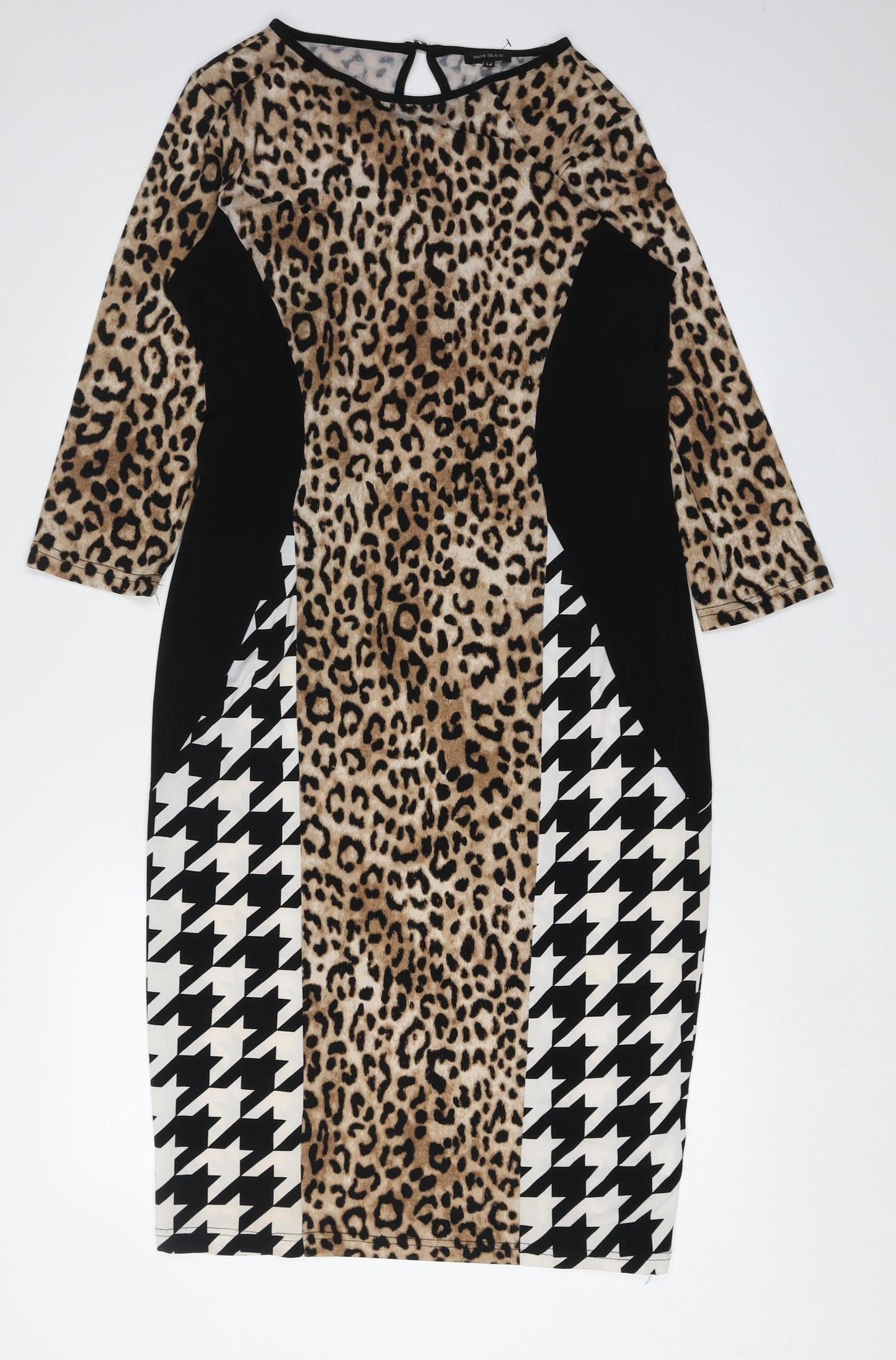 River Island Women's Multicoloured Dress Size 14