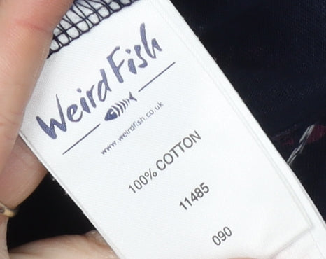 Weird Fish Women's Multicoloured Floral Jersey Dress Size 8