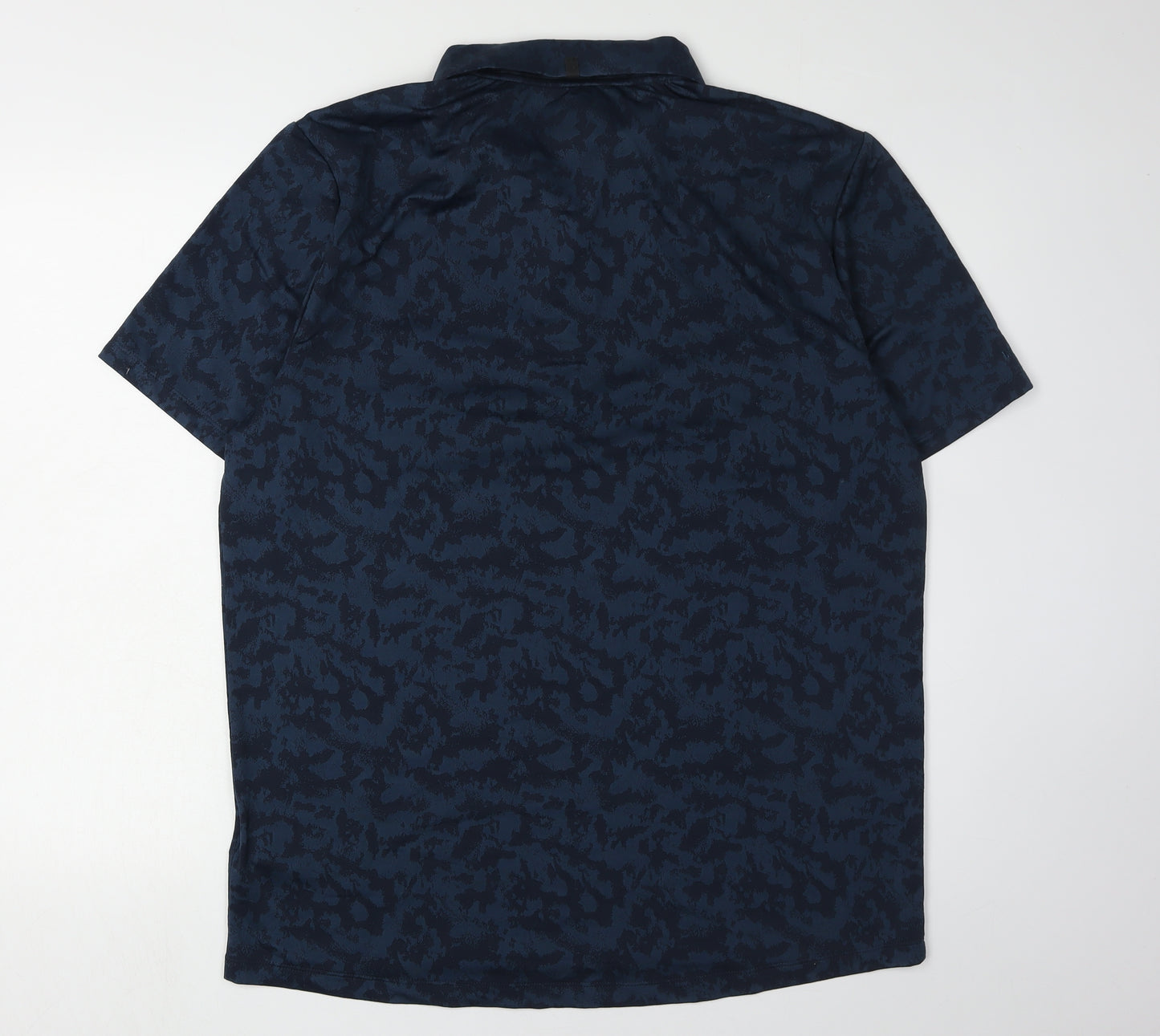 Lyle & Scott Men's Blue Camo Polo Shirt XL