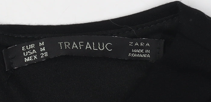 Zara Women's Black Lace Sheath Dress - M