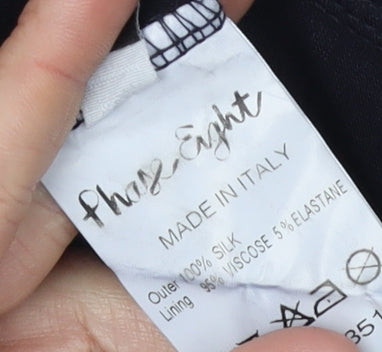 Phase Eight Women's Black Silk Dress, Size L