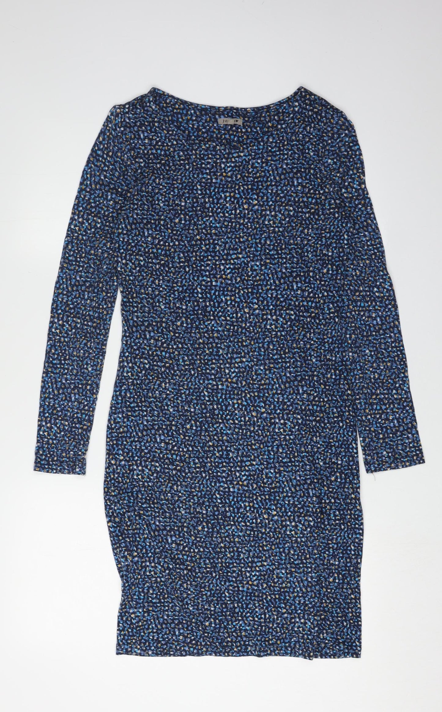 Jigsaw Women's Blue Geometric Long Sleeve Dress