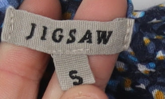 Jigsaw Women's Blue Geometric Long Sleeve Dress