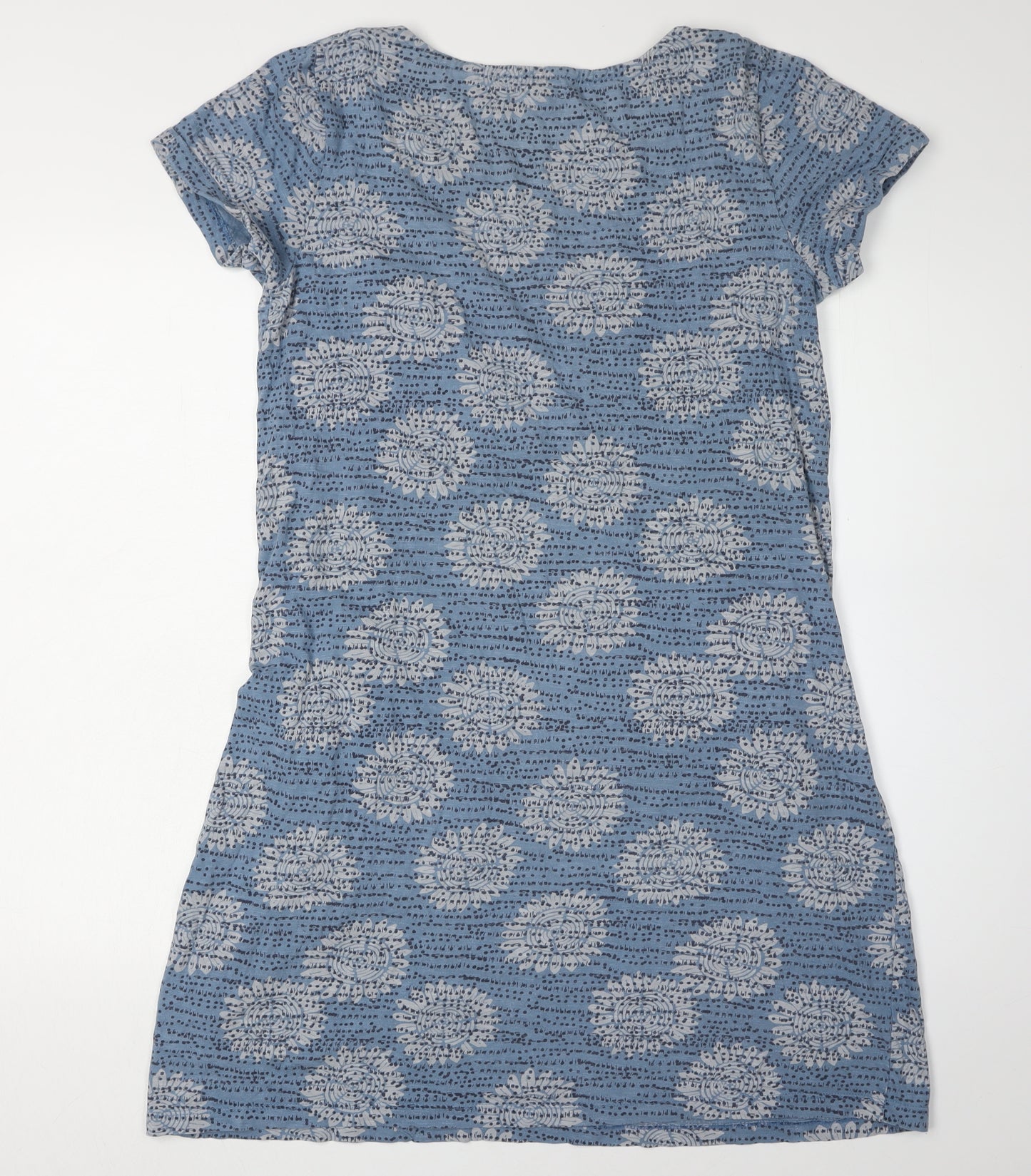White Stuff Women's Blue Floral Dress Size 14 Casual