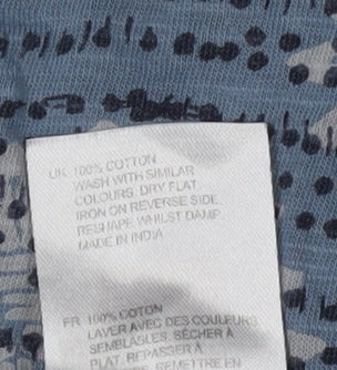 White Stuff Women's Blue Floral Dress Size 14 Casual