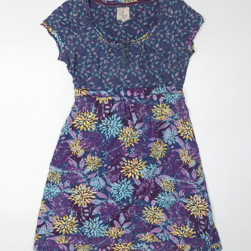 Manoray Women's Multicoloured Floral Dress, Size 14