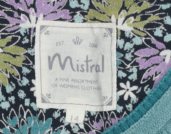 Mistral Women's Blue Pullover Jumper Size 14