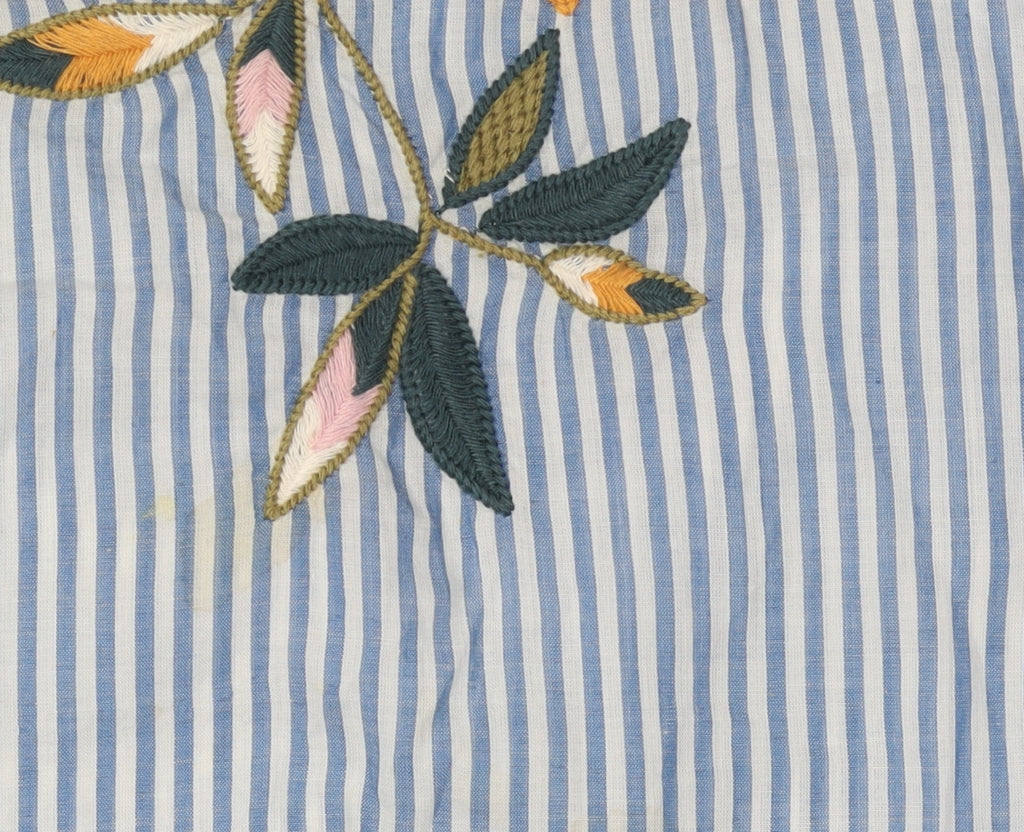 Marks and Spencer Women's Blue Striped Blouse Size 14