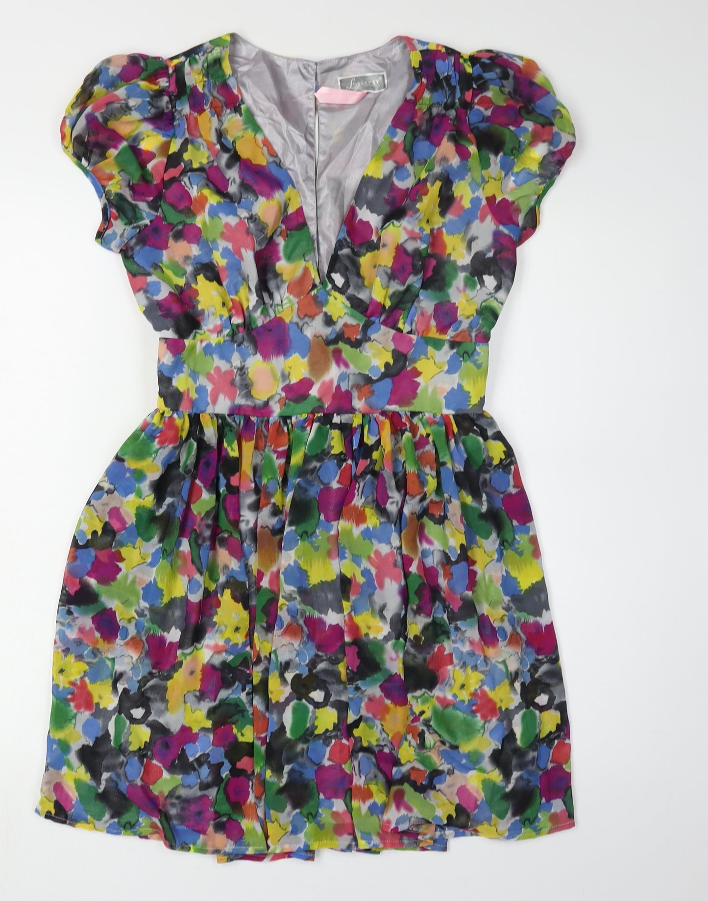 Lipsy Women's Multicoloured Floral A-Line Dress