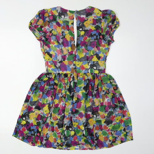 Lipsy Women's Multicoloured Floral A-Line Dress