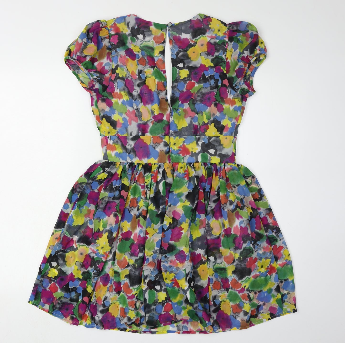 Lipsy Women's Multicoloured Floral A-Line Dress