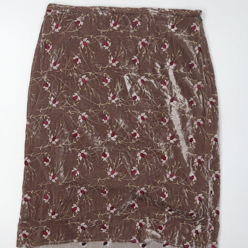 Anthology Avoca Women's Velvet Embroidered Skirt, Size 10