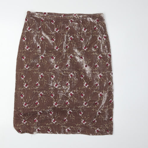 Anthology Avoca Women's Velvet Embroidered Skirt, Size 10