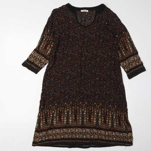 Brave Soul Women's Paisley 3/4 Sleeve Dress S