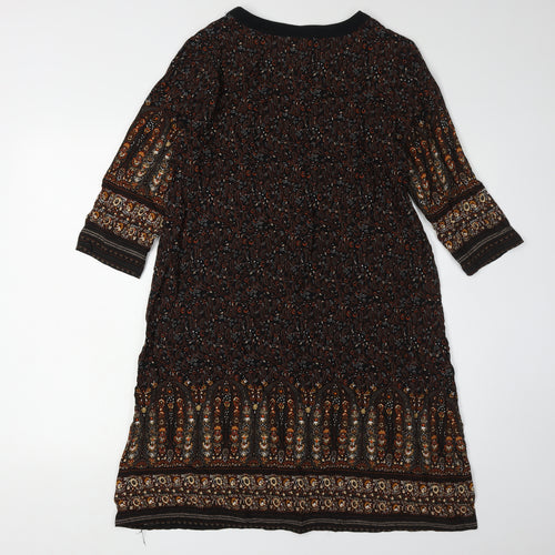 Brave Soul Women's Paisley 3/4 Sleeve Dress S